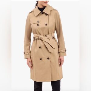 London Fog Classic Tan Trench Coat NWT Size LG